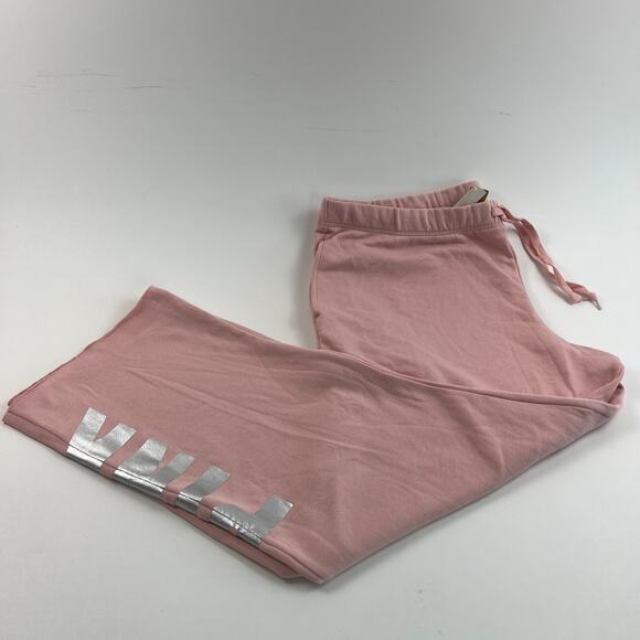 Victoria's Secret PINK Heritage Lounge Pink Sweatpants w/Pocket Logo  Size XXL - Picture 1 of 15